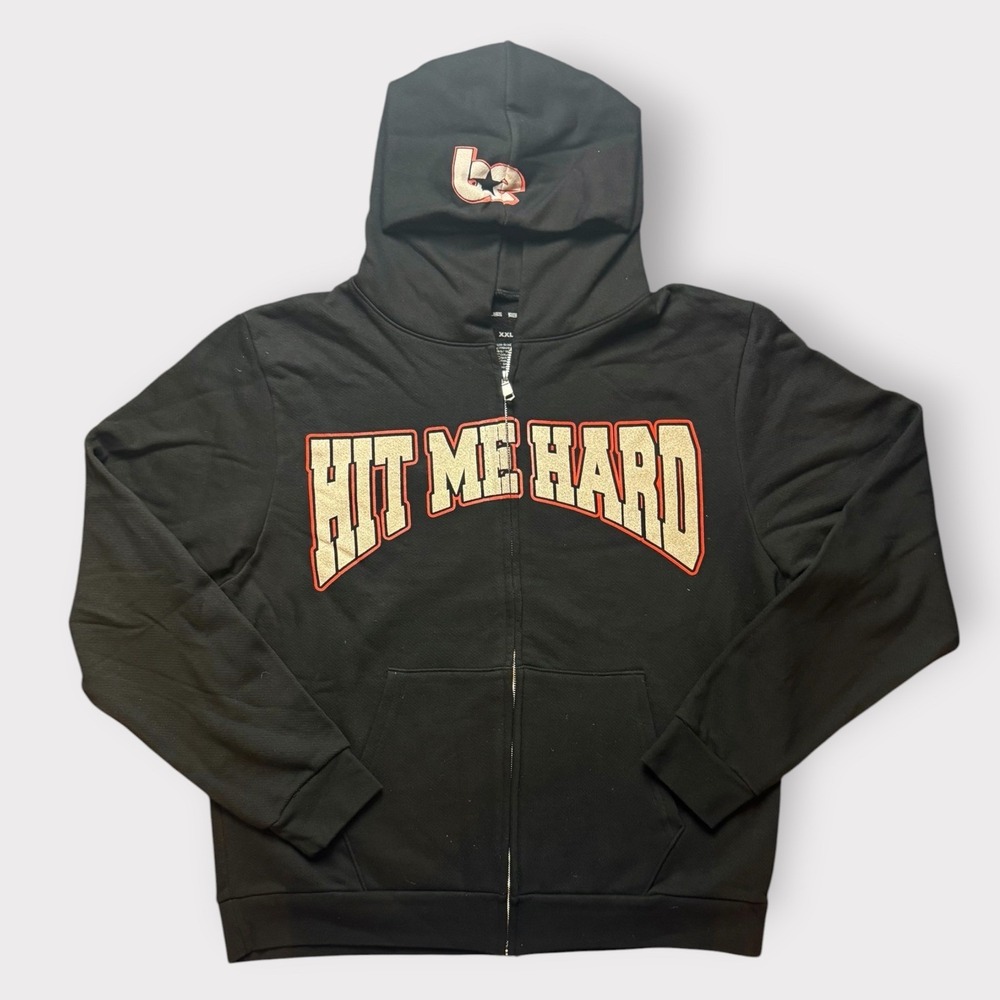 Billie Eilish Hit Me Hard And Soft The Tour 2024 Zip Up Hoodie Black XXL 2XL